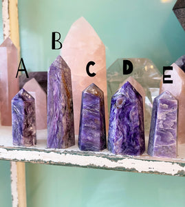 Genuine Charoite Point