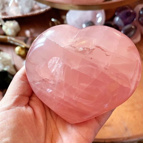 Madagascar Rose Quartz Heart #2