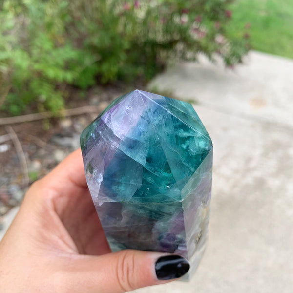 Rainbow Fluorite Tower #2