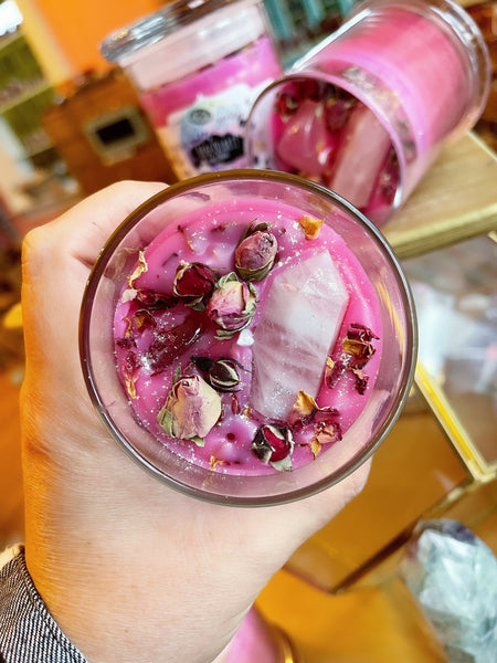 Alchemy Rose Quartz Candle Magick