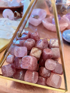 Strawberry Quartz Tumbled Cubes