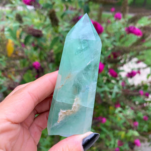 Seafoam Green Fluorite Tower #4