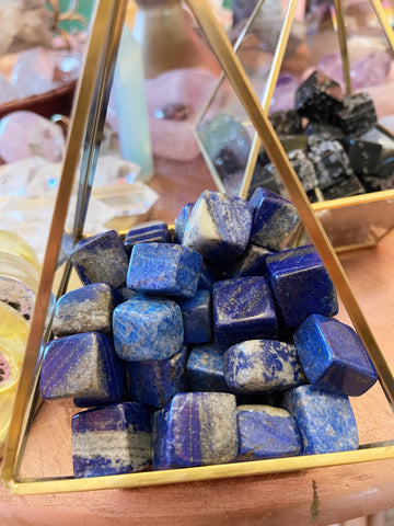 Lapis Lazuli Tumbled Cube