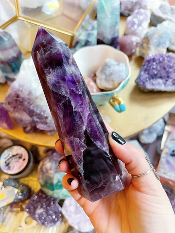 Purple Fluorite Tower B