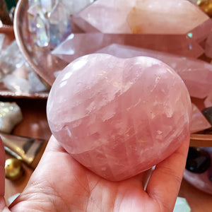 Gemmy Madagascar Rose Quartz Heart #3