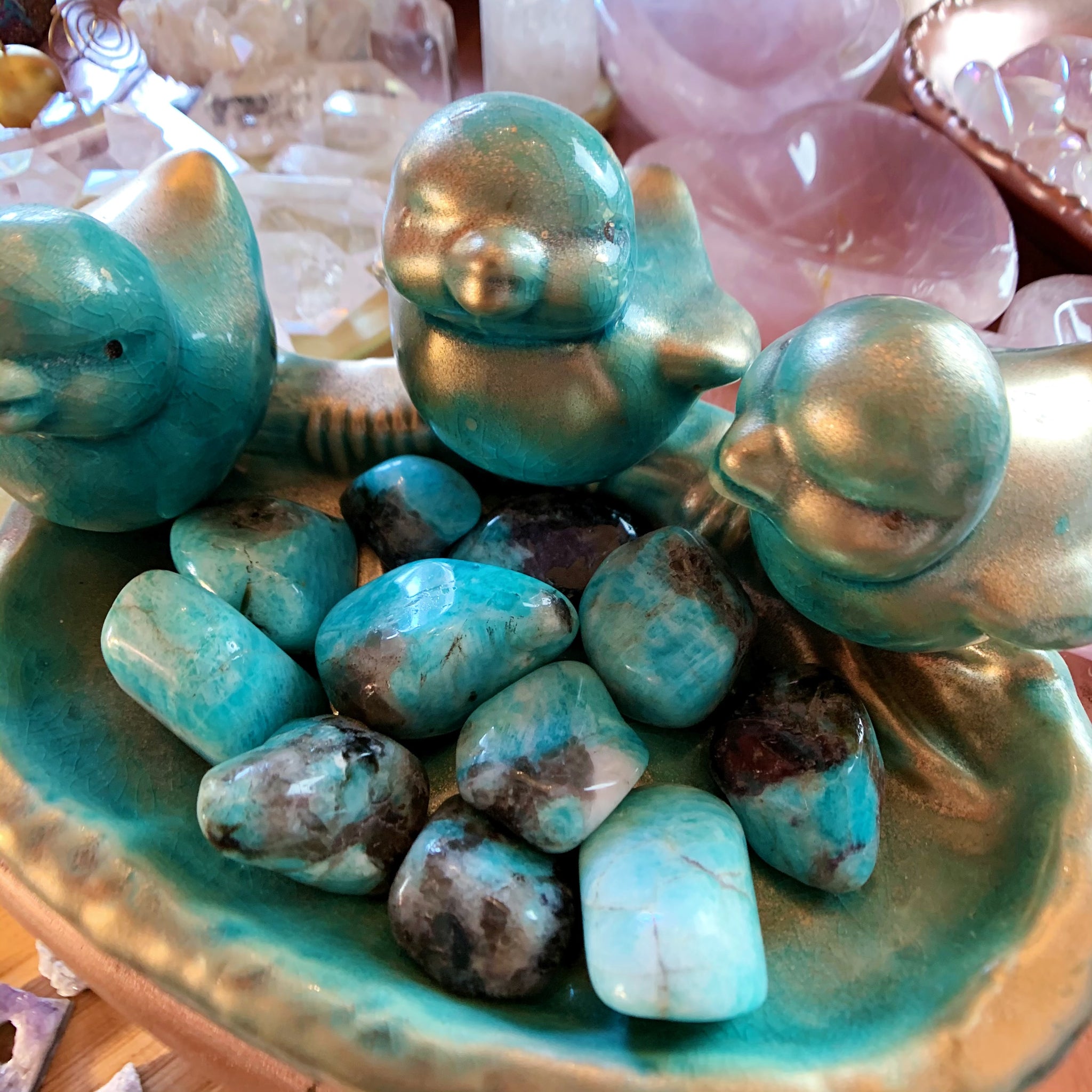 Tumbled Bright Aqua Amazonite