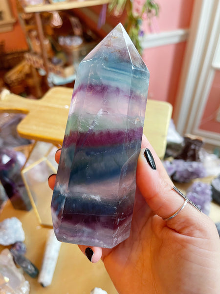 Rainbow Fluorite Tower B