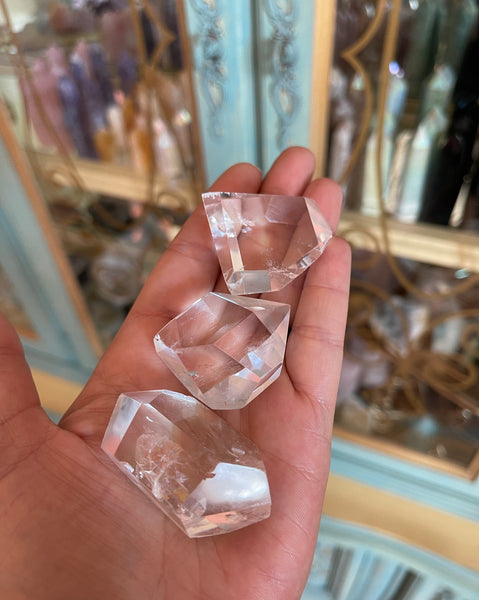 Clear Quartz Faceted Freeform