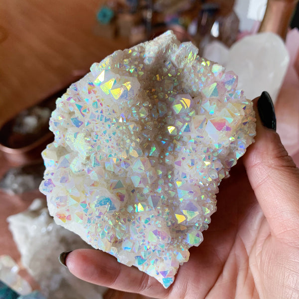 Angel Aura Milky Quartz Cluster #1