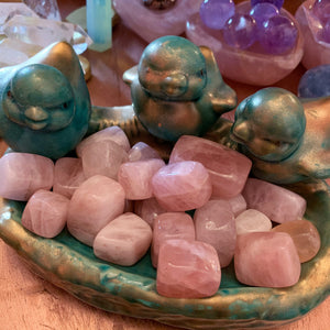 Rose Quartz Tumbled Cubes