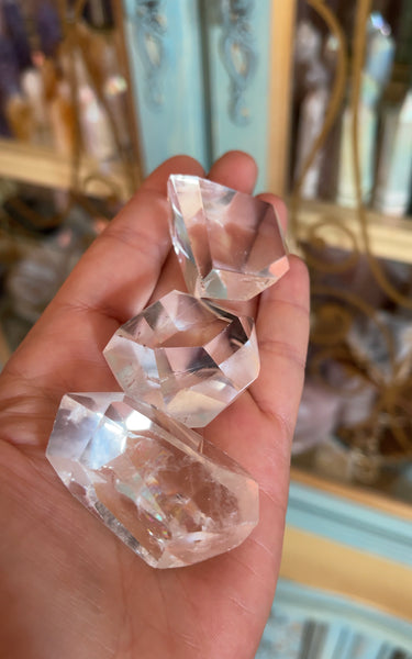 Clear Quartz Faceted Freeform