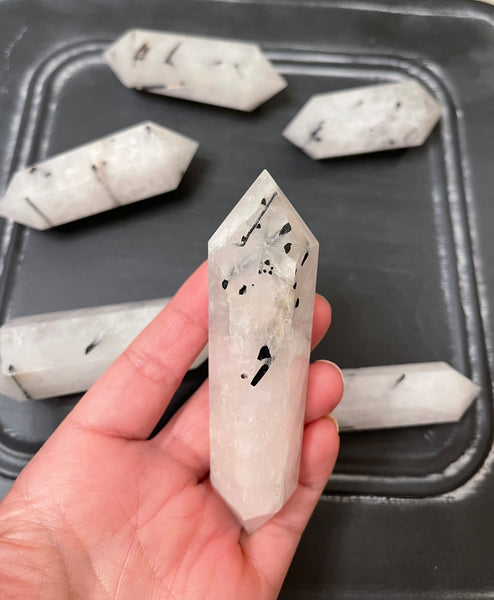 Tourmaline Quartz Double Terminated Points