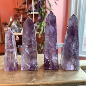 Brazilian Smoky Amethyst Obelisk